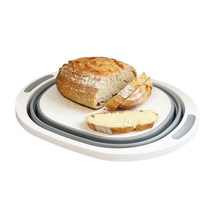 OLPRO Collapsible Silicone Folding Bowl with Cutting Board