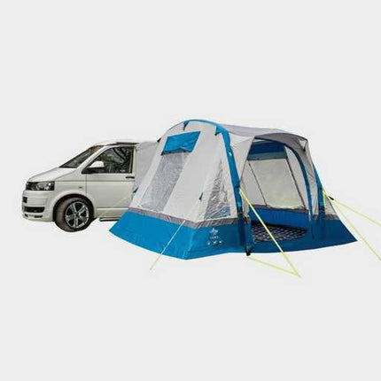 OLPRO Cubo Breeze v2 inflatable campervan awning pitched
