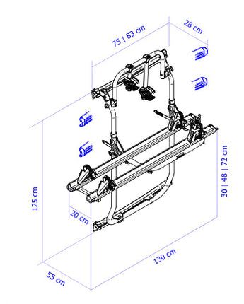 Thule Elite XT Van Bike Rack VW Crafter >2017