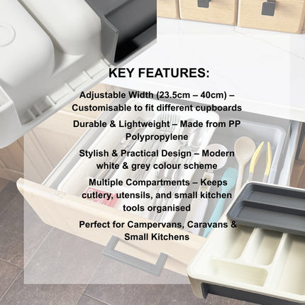 OLPRO Extendable Drawer Organiser