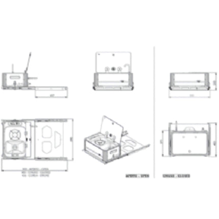 Slide-Out Hob and Sink Unit 1 Burner Combi (CAN)
