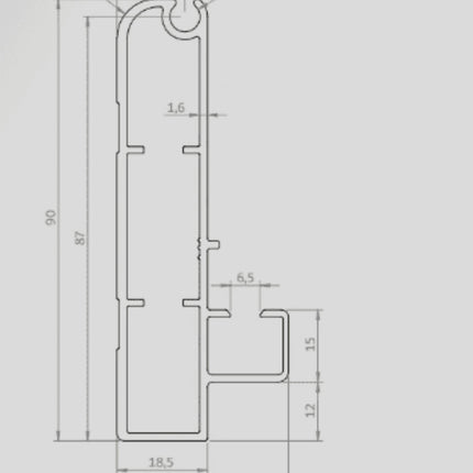LEONARDO BED FRAME KIT - ANODISED