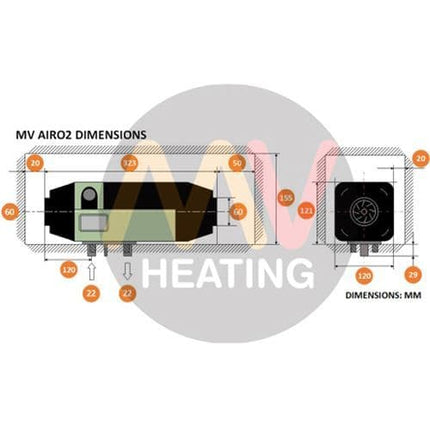 MV Airo 2 - 2kw Diesel Heater