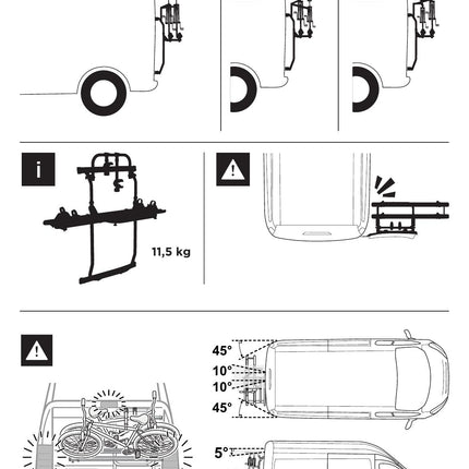 Thule Elite Van XT (Black) Ford Transit H3 2014