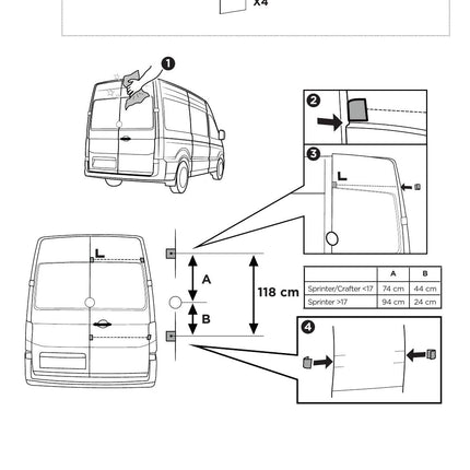 THULE ELITE VAN XT MB SPRINTER, VW CRAFTER (MERC.SPRINTER>2006 | CRAFTER<2017)