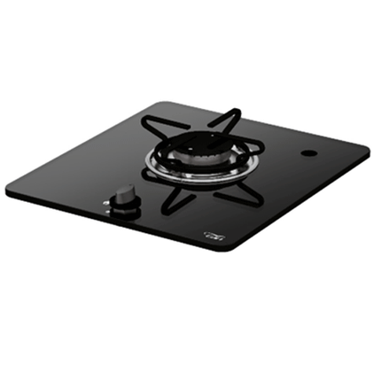 CAN PV1320S 1 Burner Gas Hob, Glass surface