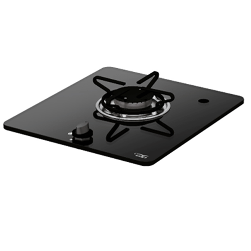 CAN PV1320S 1 Burner Gas Hob, Glass surface