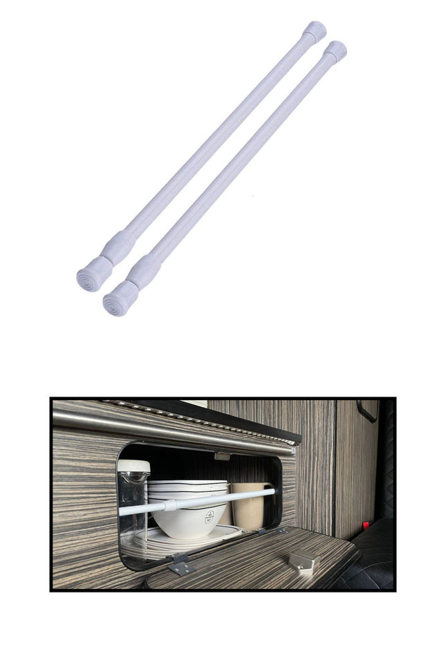 Olpro Telescopic Cupboard & Fridge  Storage Bars  41-71cm Pack of Two