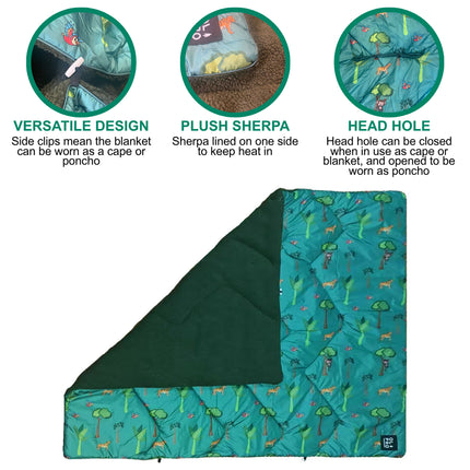 OLPRO The Original Insulated Kids Blanko® - Rainforest Rascals