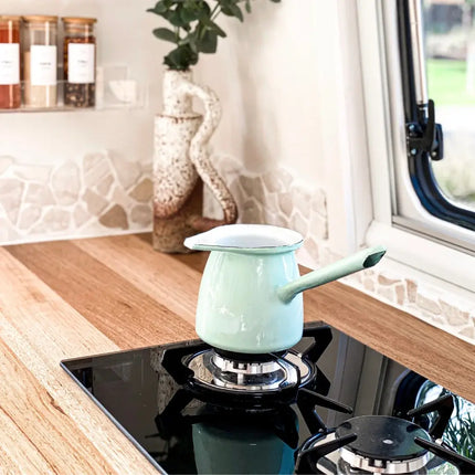 Topline 922 domino gas hob with 2 burners & strong glass countertop