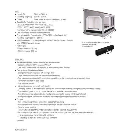 Size chart - Awning Room