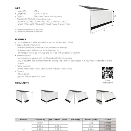 Thule Sun Blocker G2 Fronts