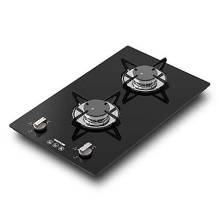 Topline 922 domino gas hob with 2 burners & strong glass countertop