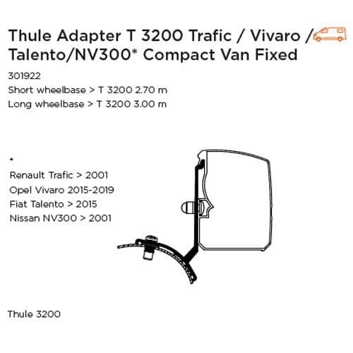 Thule Omnistor Adapters For 3200 Awning.