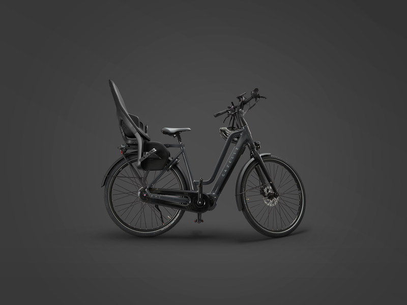 Thule Yepp 2 MIK HD rack-mounted child bike seat midnight black