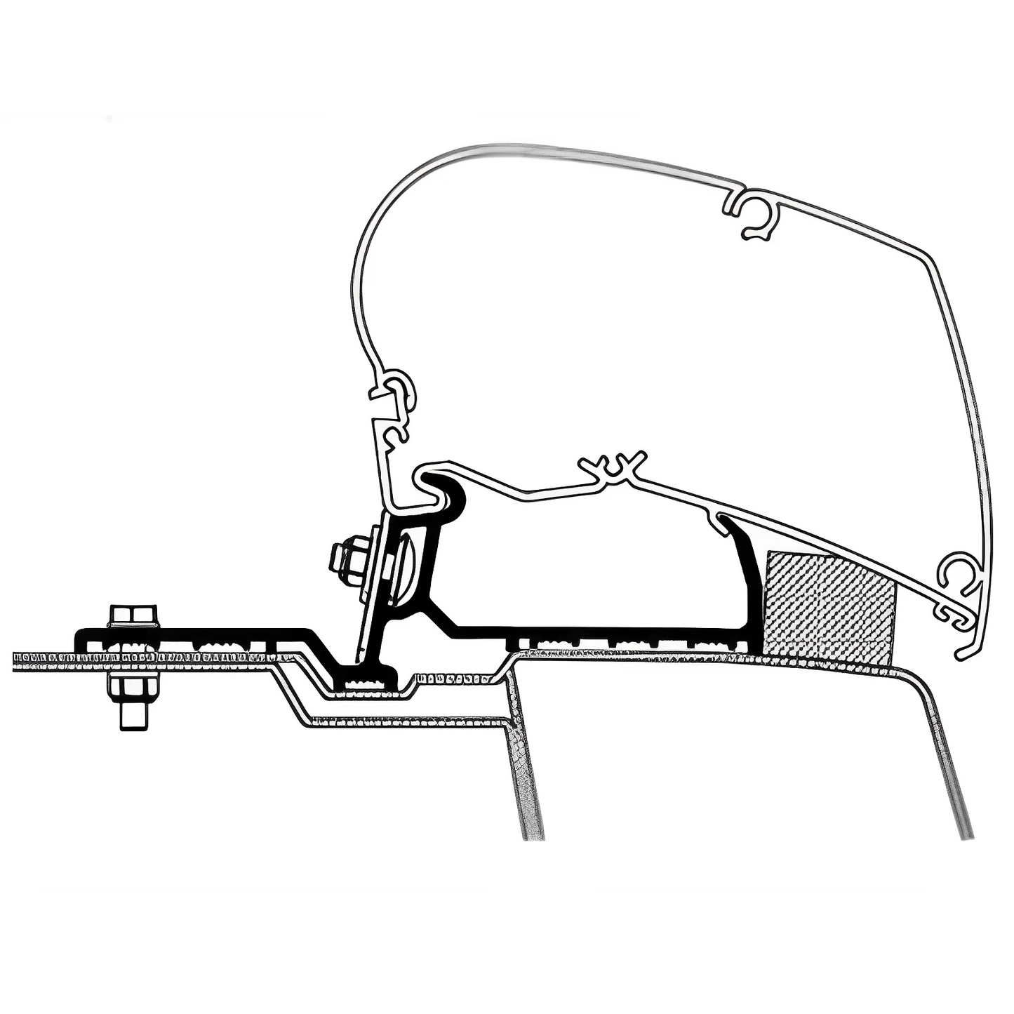 Thule Omnistor Awning Adapter For Renault Master / Movano 2010-2021