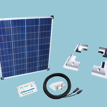 80W Poly Sunshine Solar Caravan Motorhome & Boat Kit - Letang Auto Electrical Vehicle Parts