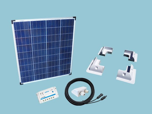 80W Poly Sunshine Solar Caravan Motorhome & Boat Kit - Letang Auto Electrical Vehicle Parts