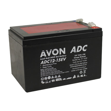 Avon Deep Cycle AGM GEL 12v 15ah