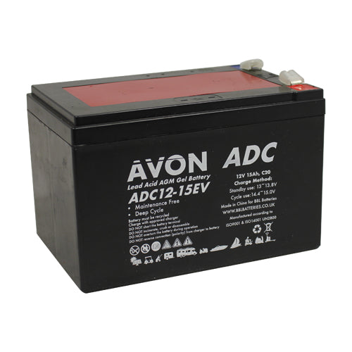 Avon Deep Cycle AGM GEL 12v 15ah