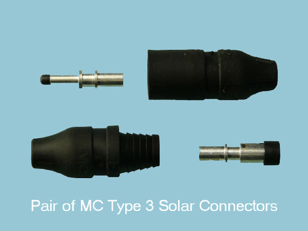 4mm - Black Solar Cable & Connectors