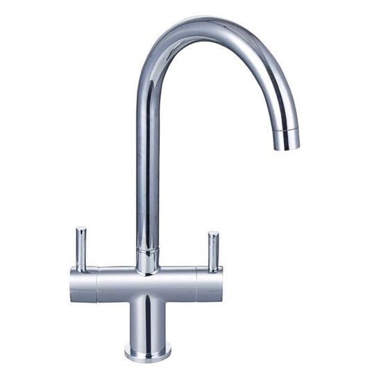AG Beyton Twin Lever Kitchen / Galley Monoblock Mixer Tap Chrome - Letang Auto Electrical Vehicle Parts
