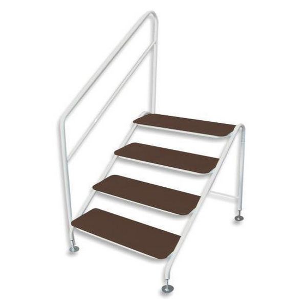 Thread Step White AG Free-Standing 4 Tread Step White – Letang Auto Electrical Vehicle Parts