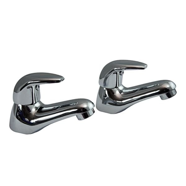 AG Melford Lever Style Basin Taps (Pair) Chrome