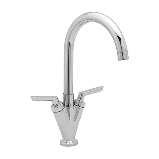 AG Swan Twin Lever Kitchen / Galley Monoblock Mixer Tap Chrome - Letang Auto Electrical Vehicle Parts