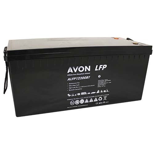 Avon Lithium LifeP04 Battery 12V 200AH Bluetooth ALFP12200BT - Letang Auto Electrical Vehicle Parts