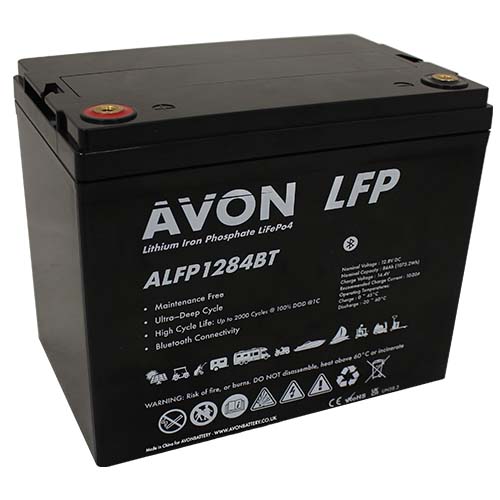Avon Lithium Lifep04 Battery 12V 84AH Bluetooth ALFP1284BT - Letang Auto Electrical Vehicle Parts