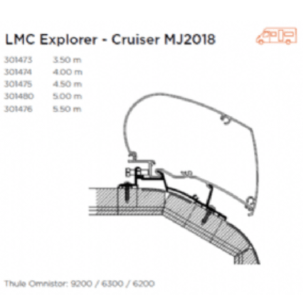 Awning Adapter for LMC Explorer - Cruiser