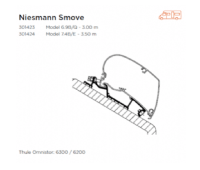 Awning Adapter for Niesmann Smove