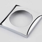 Berker single frame Chrome