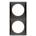 Berker double frame Anthracite