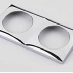 Berker double frame Chrome