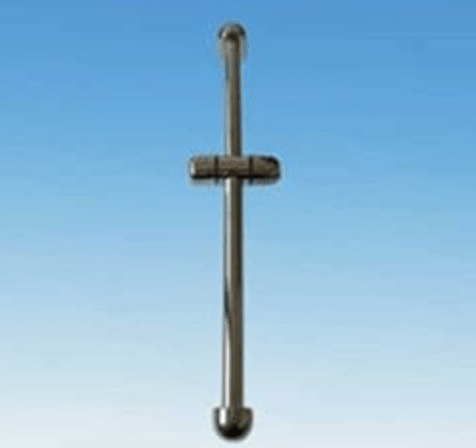 BOLOGNA CHROME SHOWER RAIL 600MM
