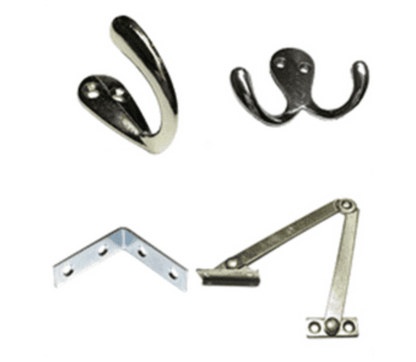 Brackets, hooks and stays