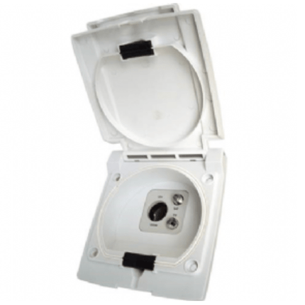 Bullfinch Satellite/TV/12V Outlet White