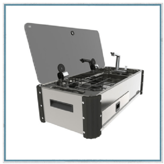 Can Slide out 2 Burner Combi