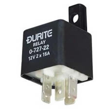 Durite 12V Mini Double Make/Break Relay - 2 x 25A - Letang Auto Electrical Vehicle Parts 