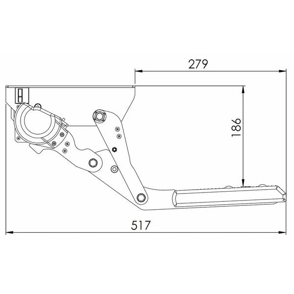 Electronic Step with Seesaw Motion 440mm - Letang Auto Electrical Vehicle Parts