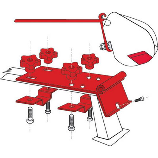 Fiamma Adapter Bracket Kit for Standard (2x 8cm Brackets) - Letang Auto Electrical Vehicle Parts