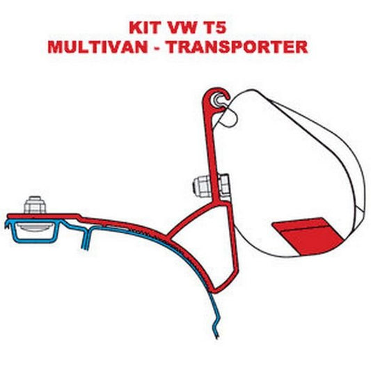 Fiamma Adapter Bracket Kit for VW T5 Multivan Transporter UK - Letang Auto Electrical Vehicle Parts