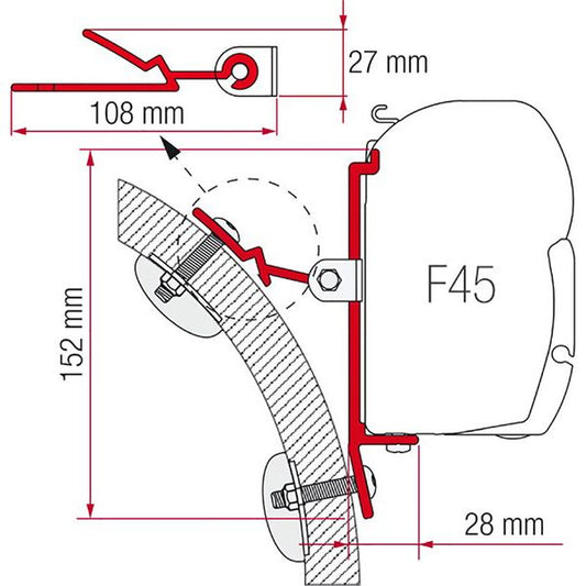 Fiamma Adapter C - Letang Auto Electrical Vehicle Parts