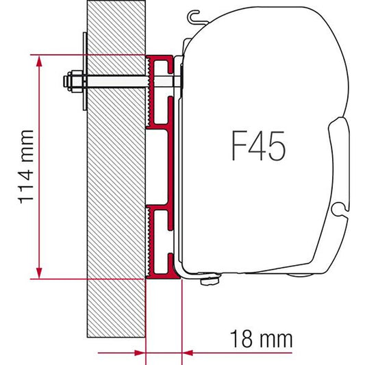 Fiamma Adapter D 12cm - Letang Auto Electrical Vehicle Parts