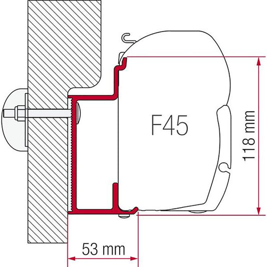 Fiamma Adapter Eura Mobil Karmann (400cm) - Letang Auto Electrical Vehicle Parts