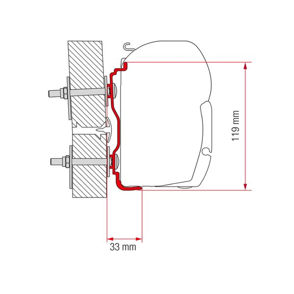 Fiamma Adapter Hymer 2016 300 - Letang Auto Electrical Vehicle Parts