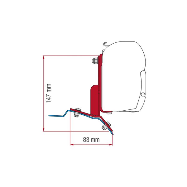 Fiamma Adapter Kit Ford Custom - Letang Auto Electrical Vehicle Parts