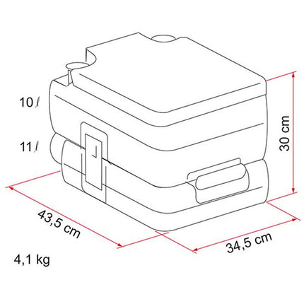 Fiamma Bi-Pot 30 Toilet (01356-01-) - Letang Auto Electrical Vehicle Parts
